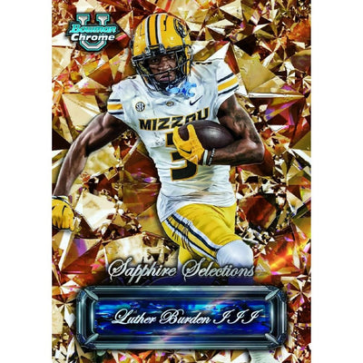 2024 Bowman University Chrome Football Sapphire Edition Box