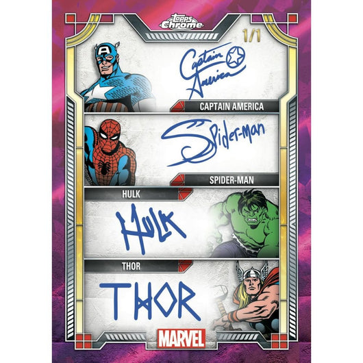 2024 Topps Chrome Sapphire Marvel Hobby Box