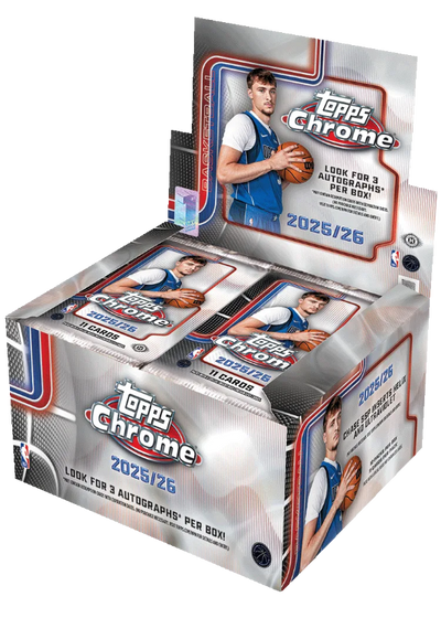 2025-26 Topps Chrome Basketball First Day Issue Hobby Jumbo 8 Box Case