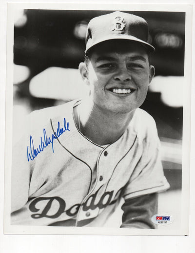 Don Drysdale Signed 8x10 Photo (PSA AE87197)