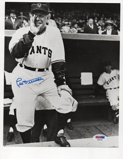 Leo Durocher Signed 8x10 Photo (PSA AE87232)