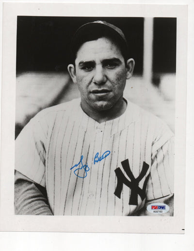 Yogi Berra Signed 8x10 Photo (PSA AE87193)