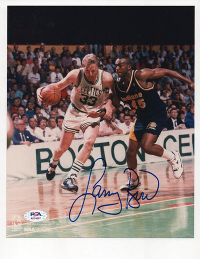Larry Bird Signed 8x10 Photo (PSA AK34567)