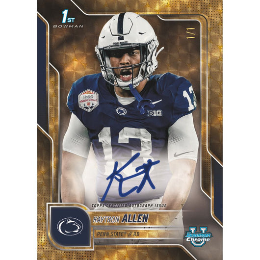 2025 Bowman University Chrome Football Breaker Delight Box