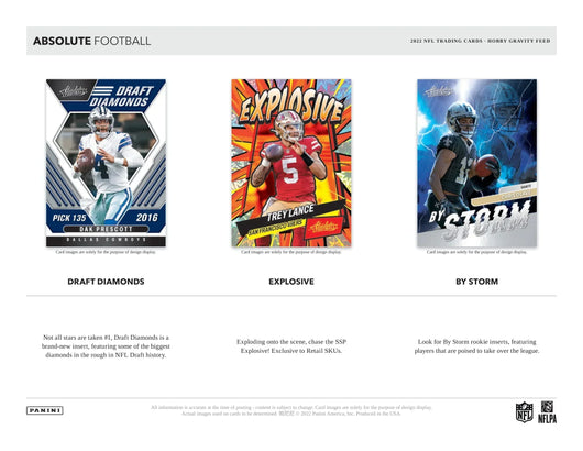 2023 Panini Absolute Football Gravity Feed 6 Box Case