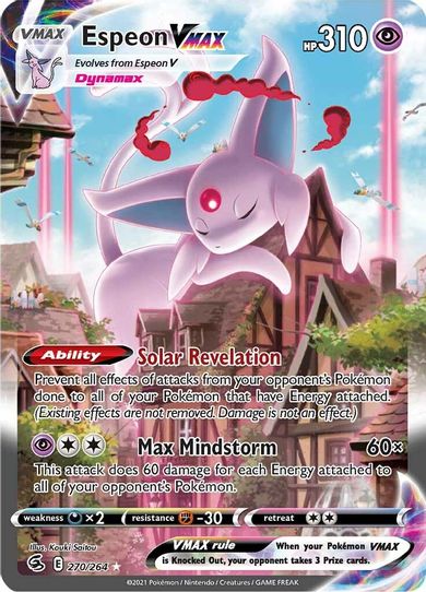 Espeon VMAX (Alternate Art Secret) (270/264) [Sword & Shield: Fusion Strike]