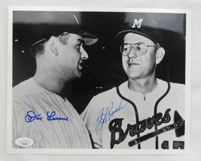 Don Larsen Bob Rush Signed 8x10 Photo JSA TT04589