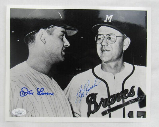 Don Larsen Bob Rush Signed 8x10 Photo JSA TT04589
