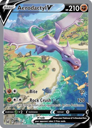 Aerodactyl V (Alternate Full Art) (180/196) [Sword & Shield: Lost Origin]
