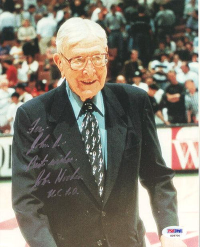 John Wooden Autographed 8x10 Photo UCLA Bruins "To John" PSA/DNA #S28700