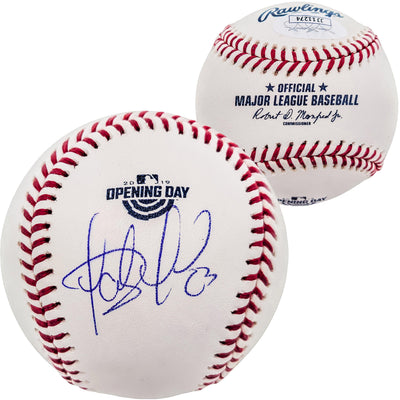 Fernando Tatis Jr. Autographed Official MLB 2019 Opening Day Logo Baseball San Diego Padres JSA Stock #202012