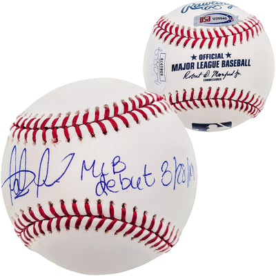 Fernando Tatis Jr. Autographed Official MLB Baseball San Diego Padres "MLB Debut 3/28/2019" JSA Stock #202014