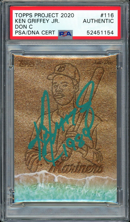 Ken Griffey Jr. Autographed Topps Project 2020 Don C Card #116 Seattle Mariners "1989" #1/1 PSA/DNA #52451154