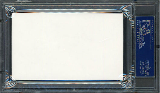 Harley Hotchkiss Autographed 3x5 Index Card Calgary Flames Owner PSA/DNA #83721477