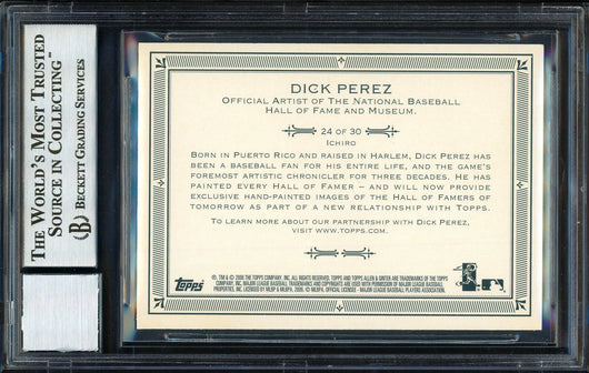 Ichiro Suzuki Autographed 2006 Topps Allen & Ginter Card #24 Seattle Mariners Auto Grade 10 Beckett BAS Stock #189843