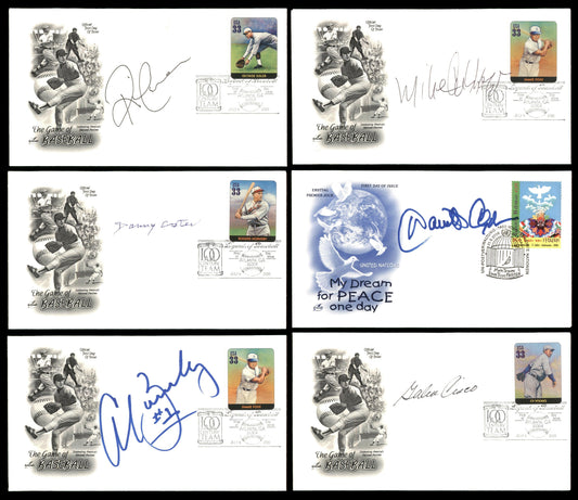 MLB Baseball Autographed First Day Covers Lot of 70 SKU #175959