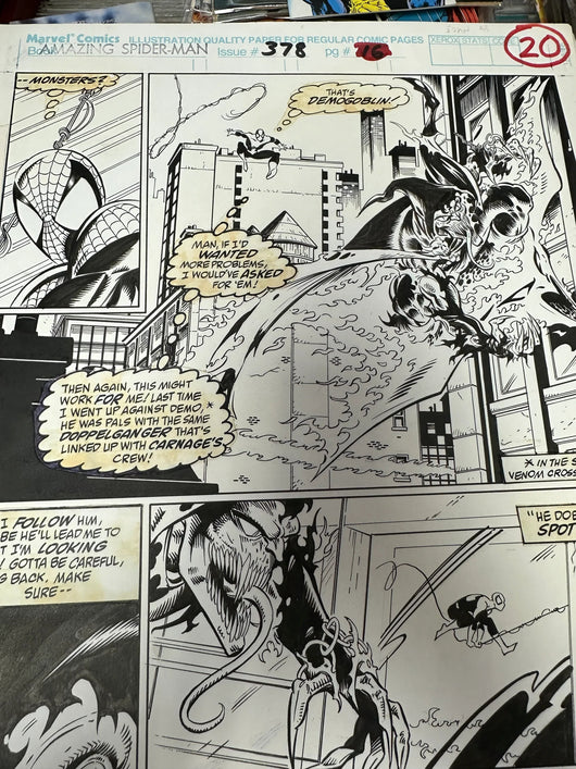 Amazing Spider-Man #378 Pg 16 Original Comic Art