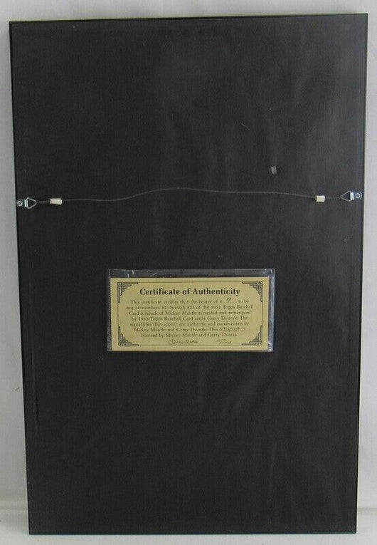 Mickey Mantle Signed Framed Photo JSA XX38410