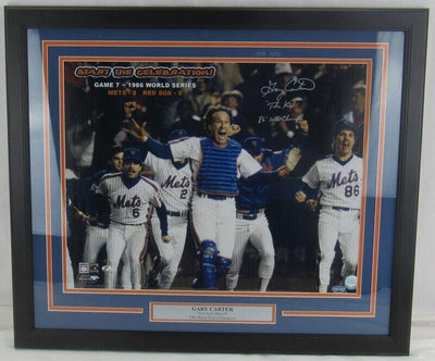 Gary Carter Signed Framed 16x20 Photo w/ 2 Insc PSA/DNA J55843