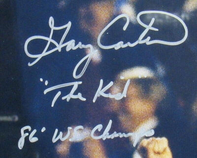 Gary Carter Signed Framed 16x20 Photo w/ 2 Insc PSA/DNA J55843