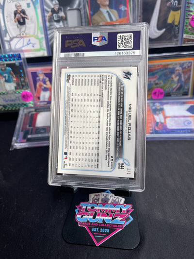 2022 Topps Chrome Sapphire Miguel Rojas #544 SuperFractor 1/1 PSA 10 Topps