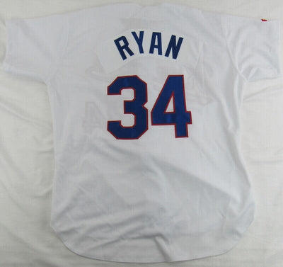 Nolan Ryan Signed Replica Rangers Jersey JSA AL48481