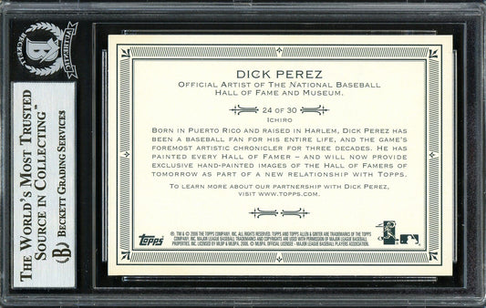 Ichiro Suzuki Autographed 2006 Topps Allen & Ginter Card #24 Seattle Mariners Beckett BAS #12668694