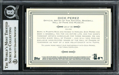 Ichiro Suzuki Autographed 2006 Topps Allen & Ginter Card #24 Seattle Mariners Beckett BAS #12668694