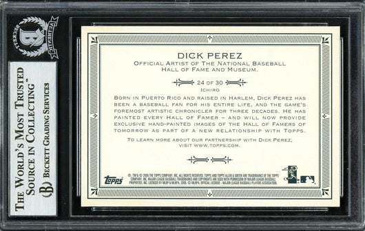 Ichiro Suzuki Autographed 2006 Topps Allen & Ginter Card #24 Seattle Mariners Beckett BAS #12668694
