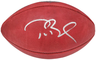 Tom Brady Autographed Official NFL Leather Football Tampa Bay Buccaneers Fanatics Holo Stock #202346
