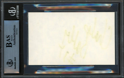 Charles Barkley Autographed 3x5 Index Card Philadelphia 76ers Vintage Signature Beckett BAS #14066543
