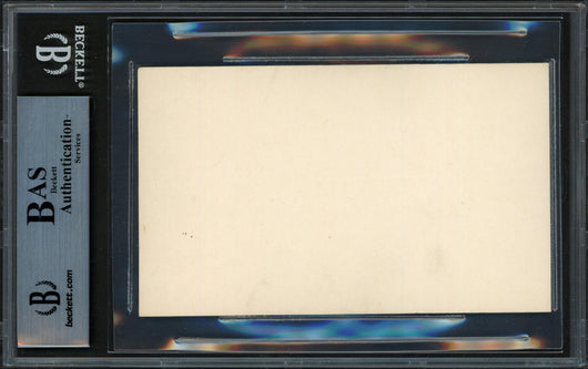 George Burke Autographed 3x5 Index Card MLB Photographer Died 1951 Beckett BAS #14066555