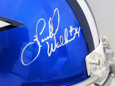 Herschel Walker Autographed Dallas Cowboys Flash Blue Full Size Replica Speed Helmet Beckett BAS QR Stock #202157