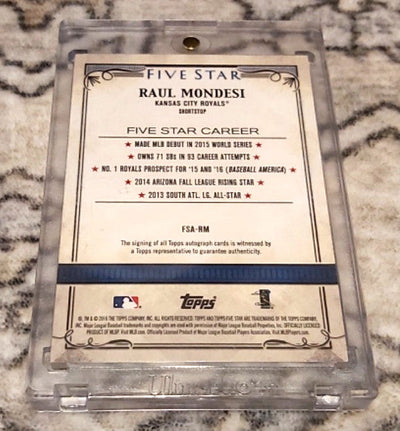 2016 Topps Five Star Raul Mondesi  #FSA-RM Holographic Gold 1/1