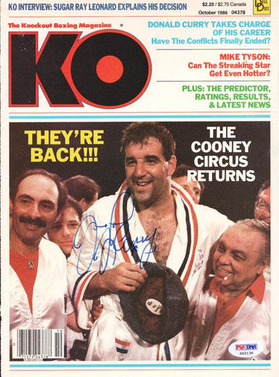 Gerry Cooney Autographed KO Boxing Magazine Cover PSA/DNA #S42136