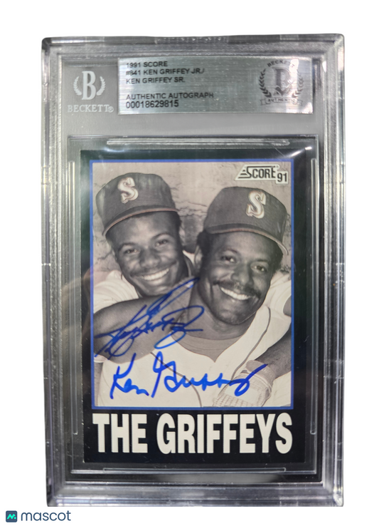 1991 Score Ken Griffey Sr. Ken Griffey Jr. #841 /Ken BGS Authentic
