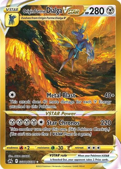 Origin Forme Dialga VSTAR (Secret) (GG68/GG70) [Crown Zenith: Galarian Gallery]