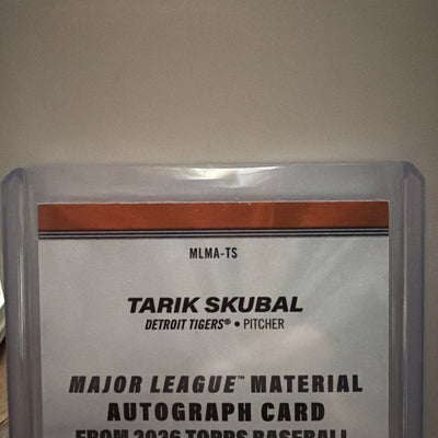 2026 Topps Series 1 Tarik Skubal #MLMA-TS Orange Parallel/Variety Memo