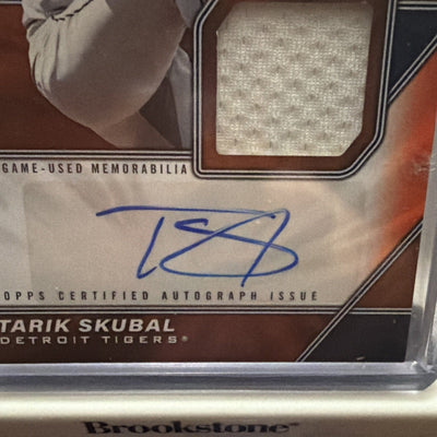 2026 Topps Series 1 Tarik Skubal #MLMA-TS Orange Parallel/Variety Memo