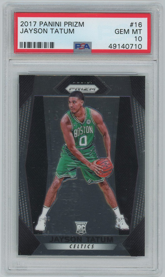 PSA (Gem MT 10) Jayson Tatum #16 - Panini Prizm (#49140710)