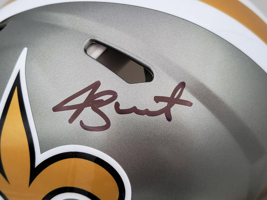 Jameis Winston Autographed New Orleans Saints Flash Gray Full Size Authentic Speed Helmet Beckett BAS QR Stock #202999