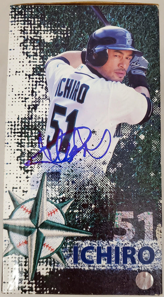 Ichiro Suzuki Autographed 2011 Hit Counter Bobblehead Box Seattle Mariners IS Holo SKU #193662