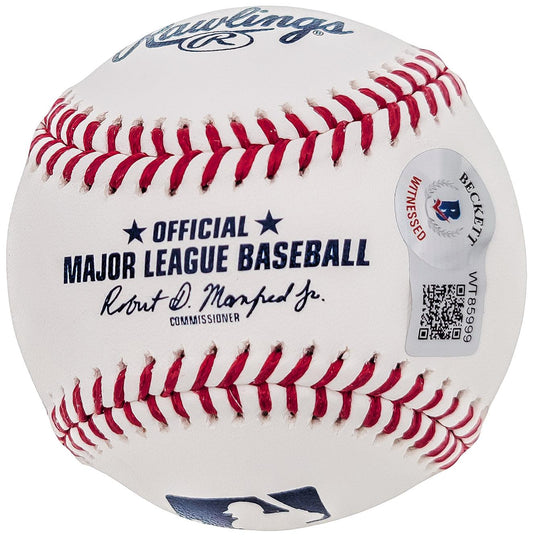 Ryan Howard Autographed Official MLB Baseball Philadelphia Phillies "05 NL" Beckett BAS QR SKU #203386