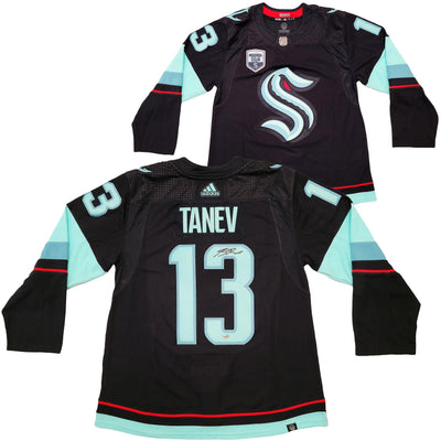 Seattle Kraken Brandon Tanev Autographed Navy Adidas Authentic Jersey Size 54 Fanatics Holo Stock #203035