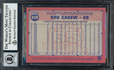 Rod Carew Autographed 2016 Topps Archives Card #238 Minnesota Twins Auto Grade Gem Mint 10 Beckett BAS Stock #192806
