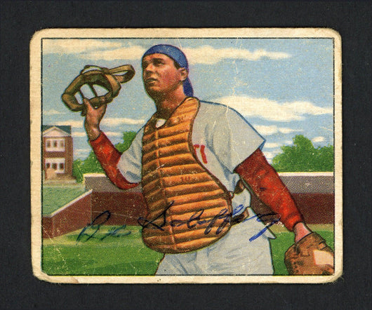 Bob Scheffing Autographed 1950 Bowman Card #168 Cincinnati Reds SKU #164320