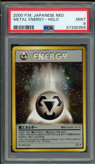 PSA (MINT 9) Metal Energy-holo (Japanese) - Pokemon Japanese Neo (#57330359)
