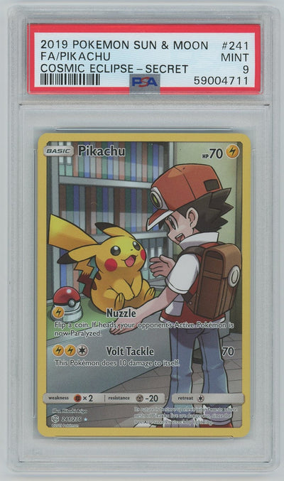 PSA (MINT 9) Fa/pikachu #241 - Pokemon Sun & Moon Cosmic Eclipse (#59004711)