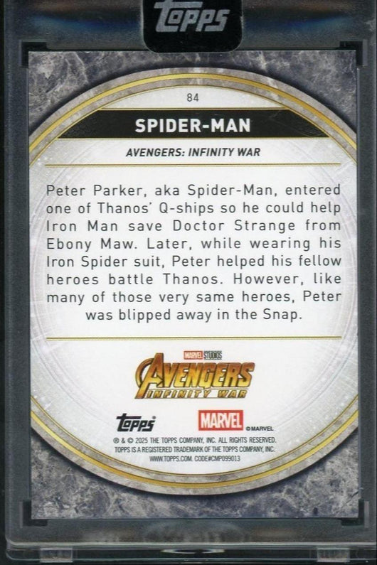 2025 Topps Marvel Studios The Collector Spider-Man Perfection /15