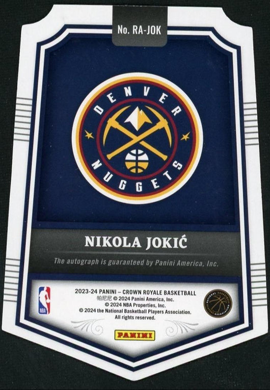 2023 Panini Crown Royale Regal Achievements Signatures Nikola Jokic /25